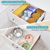 Vtopmart 6 Pack 6″ Tall Upgrade Drawer Dividers for Big and Deep Drawer, 12.8″-22.3″ Adjustable Expandable Dresser Drawer Organizer, Clear Plastic Separators for Dresser, Baby Supplies, Kitchenware(10)