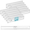 Vtopmart 6 Pack 6″ Tall Upgrade Drawer Dividers for Big and Deep Drawer, 12.8″-22.3″ Adjustable Expandable Dresser Drawer Organizer, Clear Plastic Separators for Dresser, Baby Supplies, Kitchenware(12)