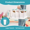 Vtopmart 24 QT Clear Plastic Craft Organizer with 6 Detachable Inserts, Art Supply and Tool Storage Box for Craft, Crayon,Pencils,1 Pack