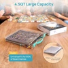 Vtopmart 3 Pack Board Game Storage with Handle and Snap-Tight Latch Lid, Craft Organizer Fit 12″ x 12″ Papers, Stackable Clear Storage Box for Scrapbook Storage, Art Supply Storage, Puzzle Storage(3 Pack)