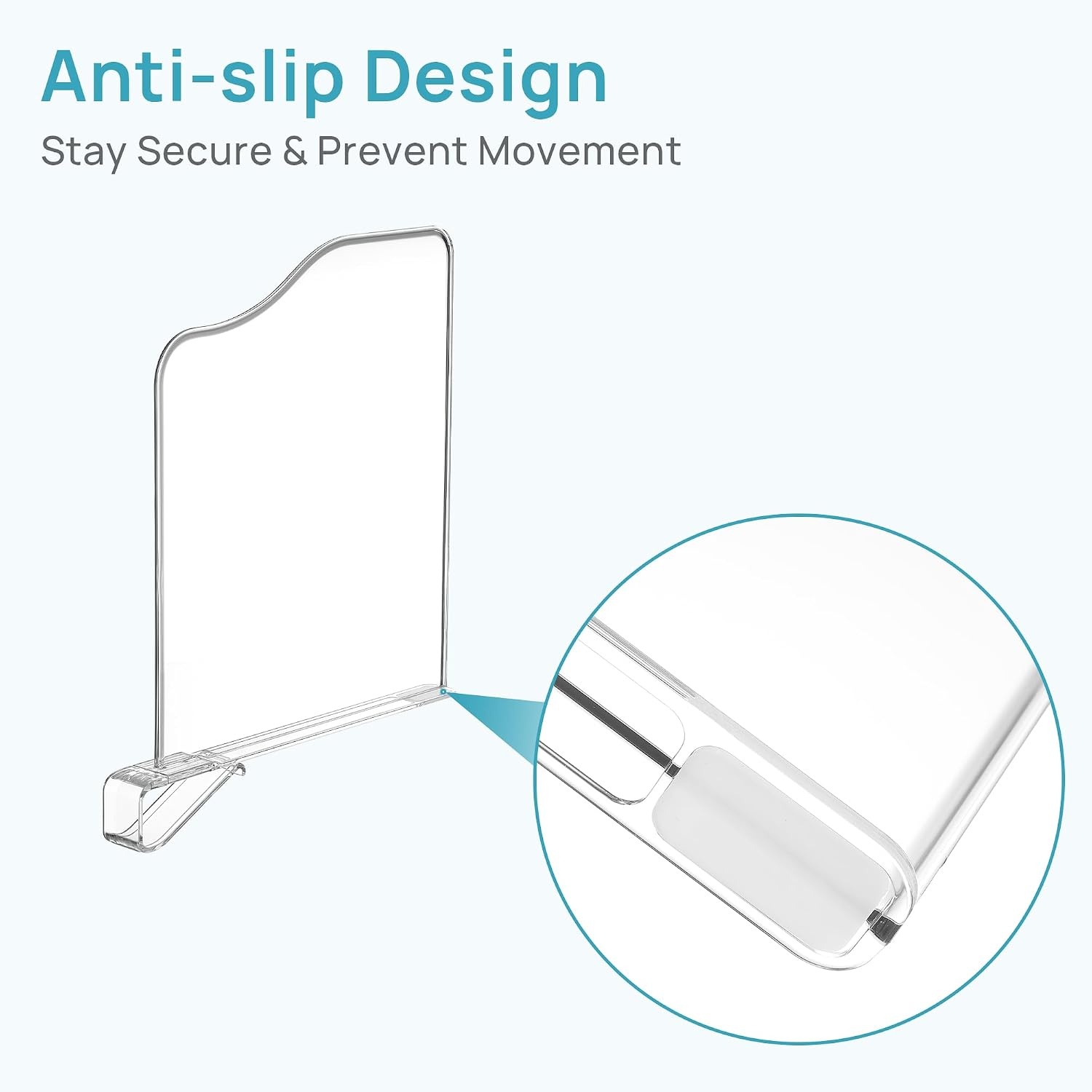image:imageVtopmart 12 Extra Tall x 117 Deep Shelf Dividers 12 Pack For Closet Organization Maximizes Closet Vertical Space Easy to Install Fit Deep Shelf Thicknesses From 04 to 135117W x 12H