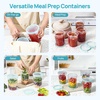 Vtopmart 12 Pack 32oz Soup Containers with Airtight Lids, Deli Containers for Take-Out, Plastic Food Freezer Storage Containers for Meal Prep, Salad, Fruit, Lunch, Microwave/Dishwasher/Freezer Safe(32oz)