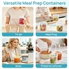 Vtopmart 12 Pack 32oz Soup Containers with Airtight Lids, Deli Containers for Take-Out, Plastic Food Freezer Storage Containers for Meal Prep, Salad, Fruit, Lunch, Microwave/Dishwasher/Freezer Safe(24oz)